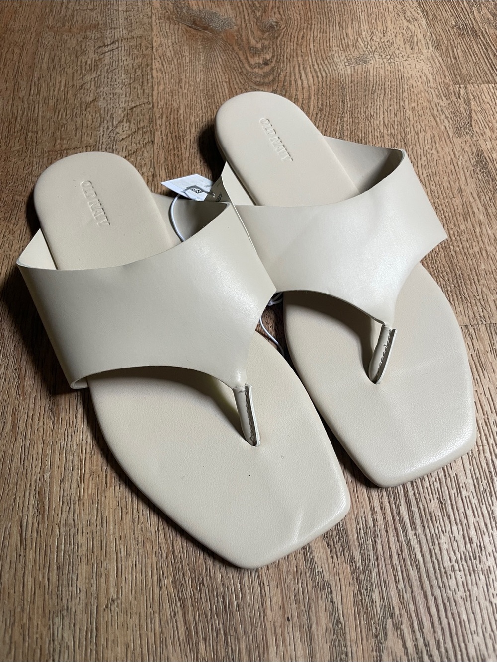 Old Navy Cream Toe-Post Slide Sandals for Women